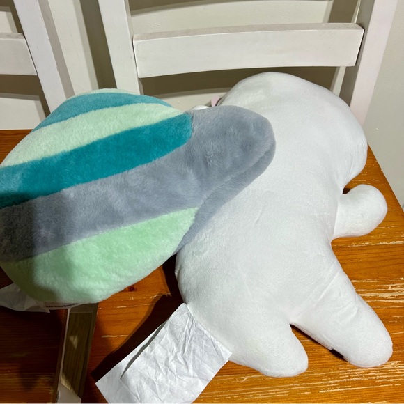 Parent's Choice Plush Toddler Pillow Astronaut Plush White w Blue Trim Sleep Toy - Picture 8 of 8